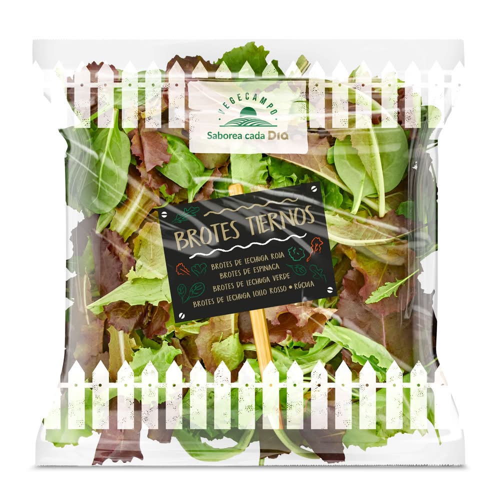 Ensalada Selección De Brotes Tiernos Vegecampo De Dia Bolsa 70 G