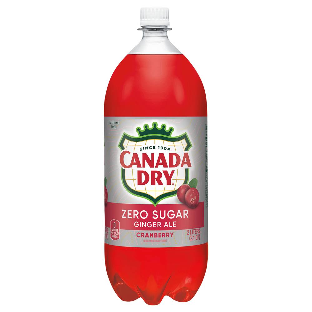 Canada Dry Zero Sugar Cranberry Ginger Ale (2 L)