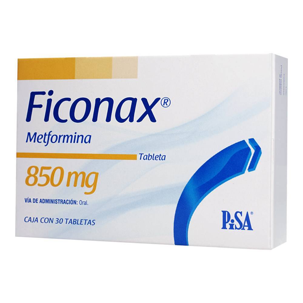 Pisa ficonax metformina tabletas 850 mg (caja 30 piezas)