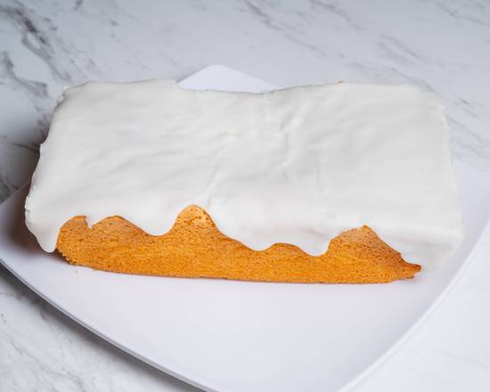 Panqué de naranja con glaseado de limón