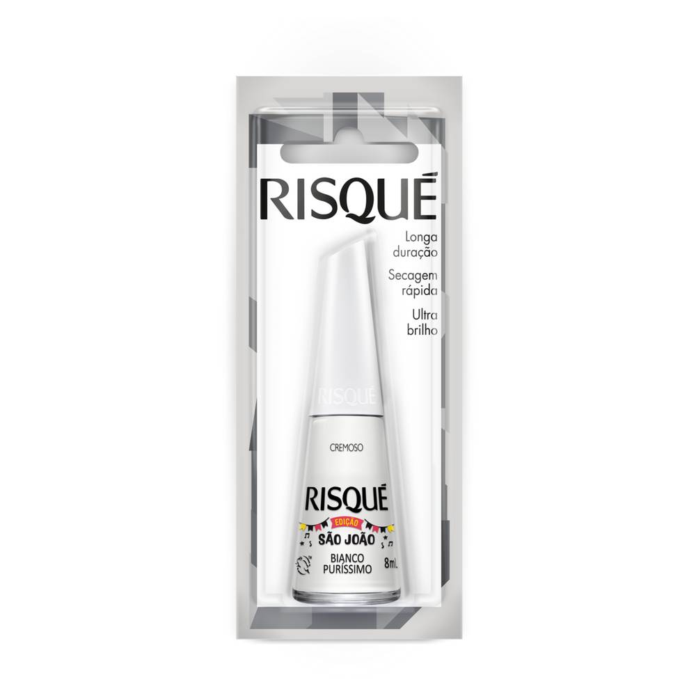 Risqué esmalte cremoso bianco puríssimo (8 ml)