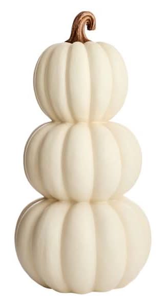 White Pumpkin Stack, 32"