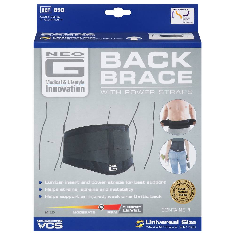 Neo G Back Brace With Power Straps (150 g)