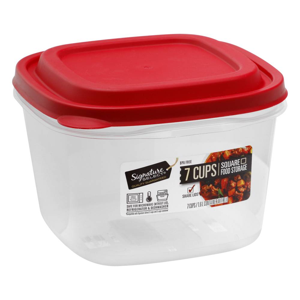 Signature Select 7 Cups Square Food Storage