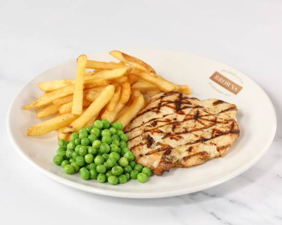 Grilled Chicken Breast & Peas