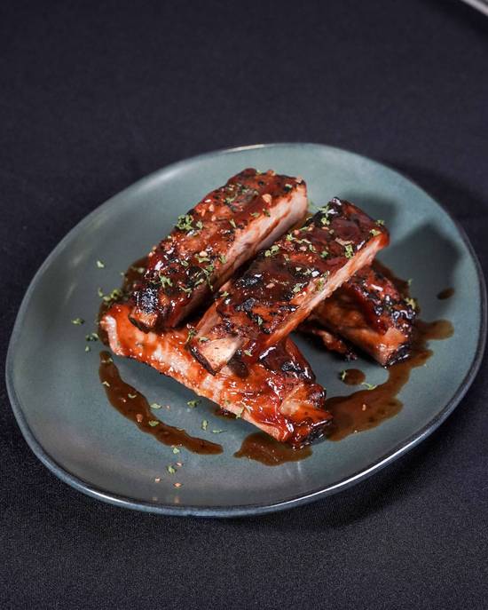 Costillas de Cerdo con Salsa BBQ 1/2 Rack