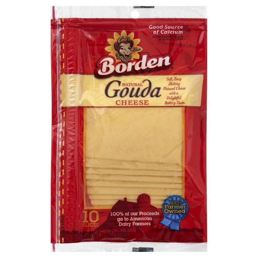 Borden Gouda Sliced Cheese (10 ct)