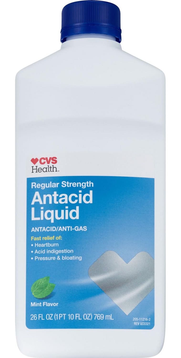 CVS Pharmacy Regular Strength Mint Flavor Antacid Liquid (26 fl oz)