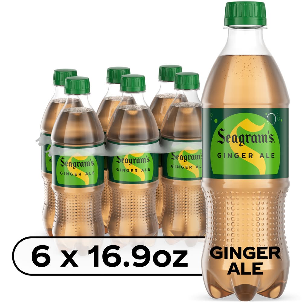 Seagram's Naturally Falvour Ginger Ale (6 x 16.9 fl oz)
