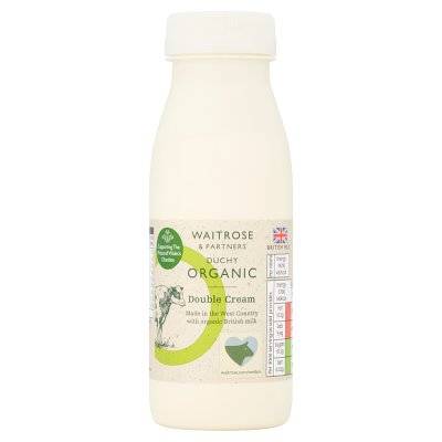Waitrose Duchy Organic Double Cream (220 ml)
