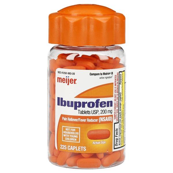 Meijer Ibuprofen 200mg Caplets (225 ct)