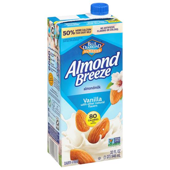 Almond Breeze Dairy-Free Vanilla Flavor Almondmilk (32 fl oz)