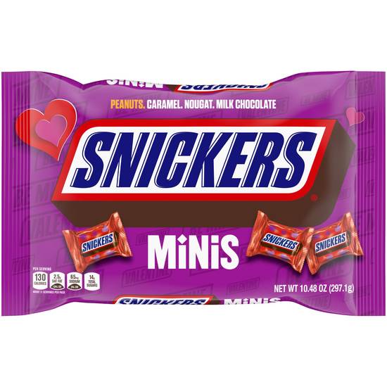 Order SNICKERS Minis Chocolate Candy Bars, Valentines Day Candy, 10.48 oz food online from CVS store, Providence County on bringmethat.com