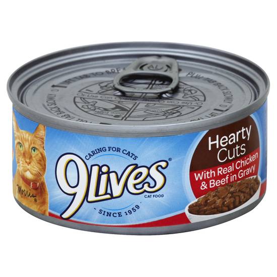 9Lives Hearty Cuts With Real Chicken & Beef in Gravy Cat Food