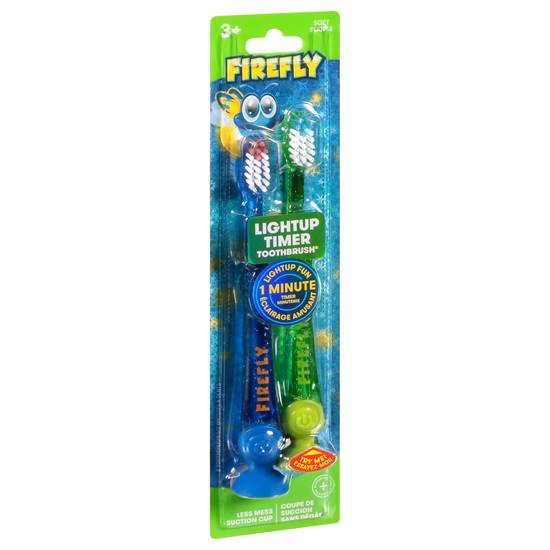 Firefly Light Up Timer Soft Toothbrush (2 ct)
