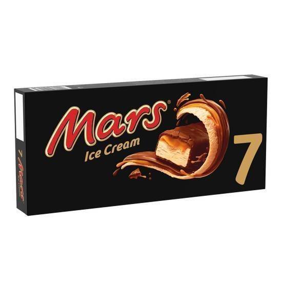 Mars glace nappée de caramel enrobage cacao, 7 barres