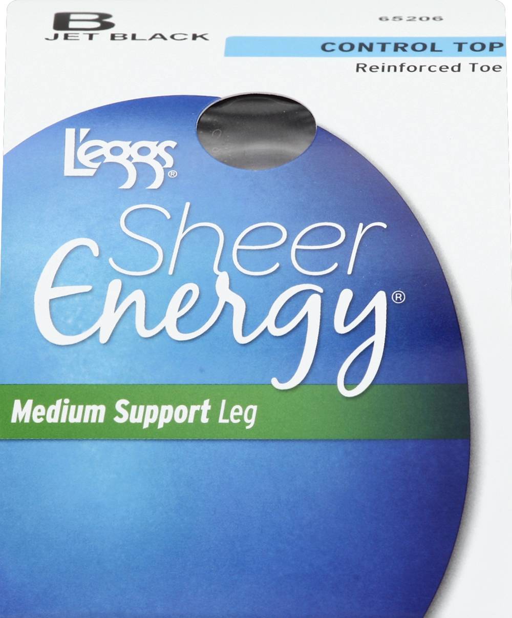 L'eggs Sheer Energy Revitalizing Sheer Pantyhose Reinforced Toe Control Top, Multi