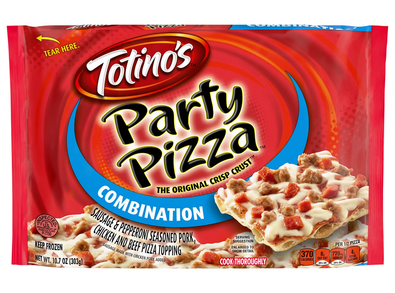 Totino's Combination Party Pizza the Original Crisp Crust (10.7 oz)
