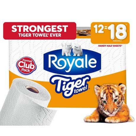 Royale Tiger Towel Strong Paper Towel (12 rolls)