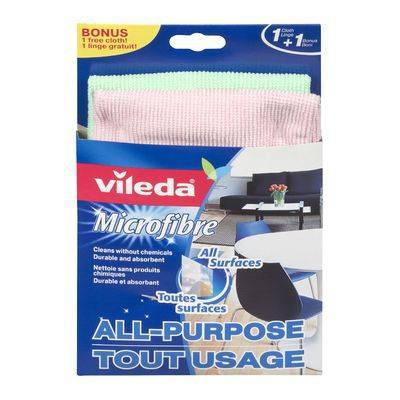 Vileda All-Purpose Microfibre Cloth (2 ct)