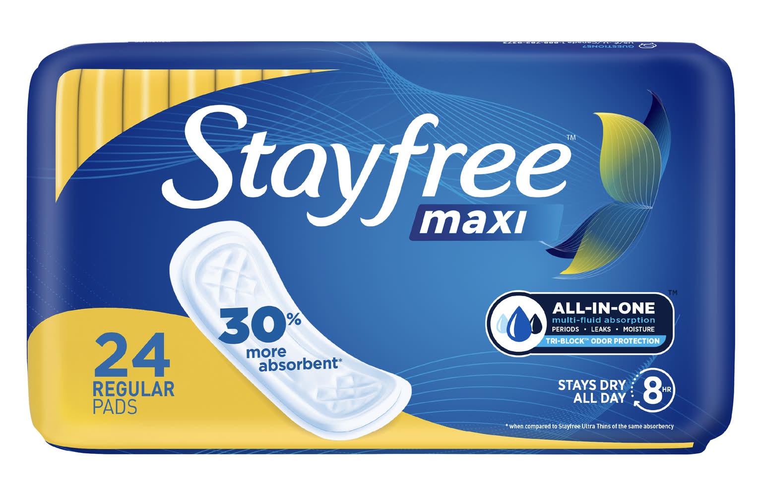 Stayfree Maxi Regular Pads (14.2 oz)