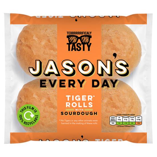 Jason's Every Day Tiger Rolls With Sourdough