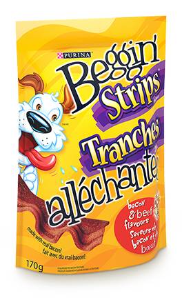 Purina Beggin' ' Strips Bacon & Beef Flavours Dog Snacks (170 g)