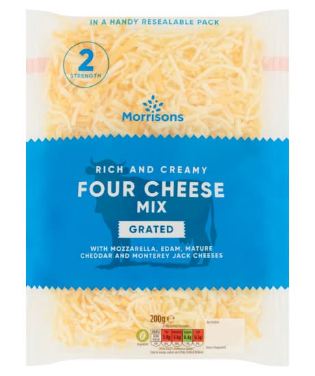 Morrisons Rich & Creamy Four Cheese Mix (200g)