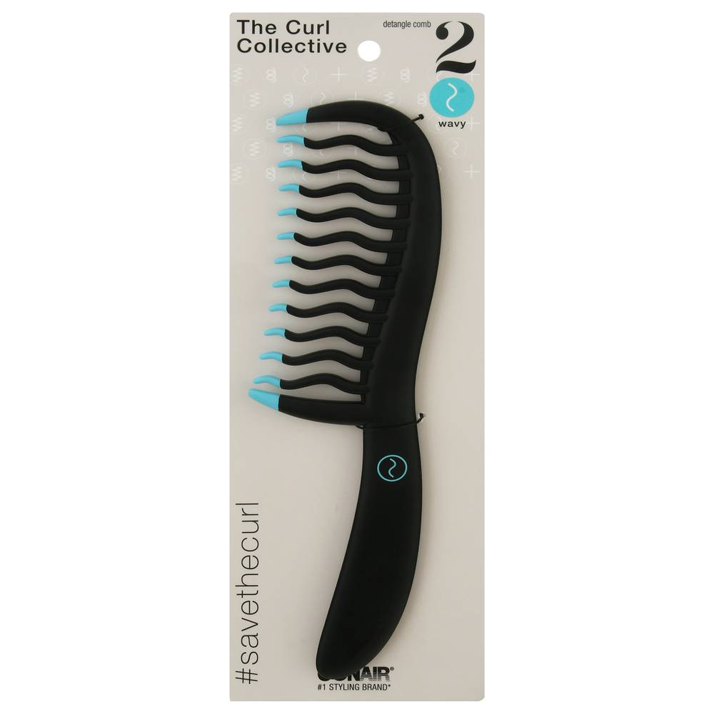 Conair The Curl Collective 2 Wavy Detangle Comb (3.2 oz)