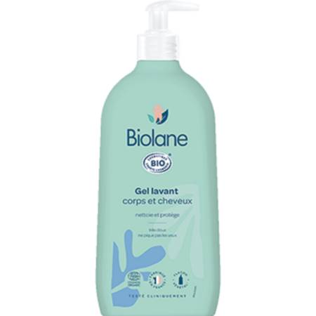 Bio - Gel lavant corps et cheveux Bio BIOLANE - le flacon de 500 mL