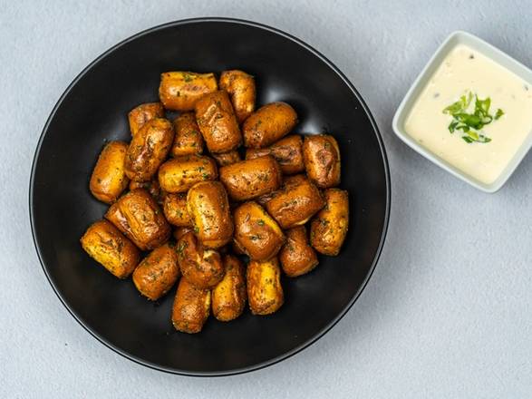Order PRETZEL BITES W/ QUESO food online from Clean Eatz - Shalimar store, Shalimar on bringmethat.com