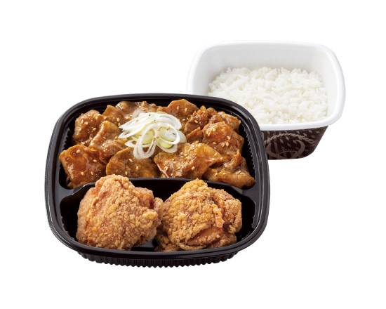 から揚げ・牛カルビ生姜焼き弁当