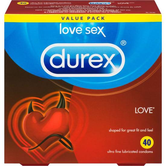Durex Love Sex Ultra Fine Lubricated Condoms (40 units)