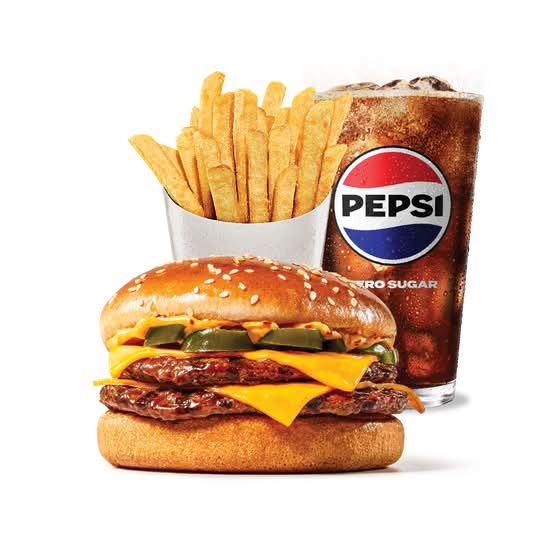 King Value Double Chilli Cheeseburger Meal