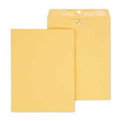 Staples Clasp & Gummed Catalog Envelopes, 10W x 13H, Brown Kraft, 12/Pack (19005/594413)