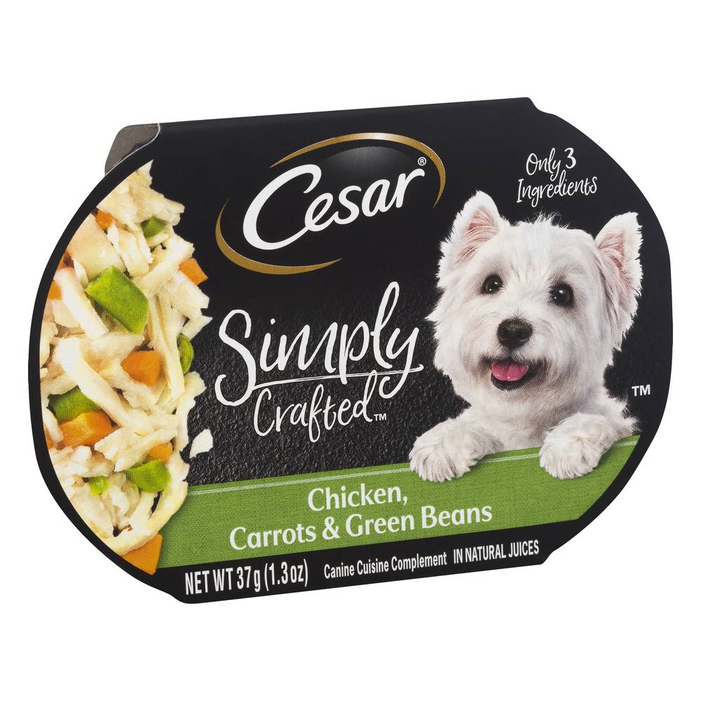 Cesar Simply Crafted Chicken Carrots & Green Beans Dog Food (37 g)