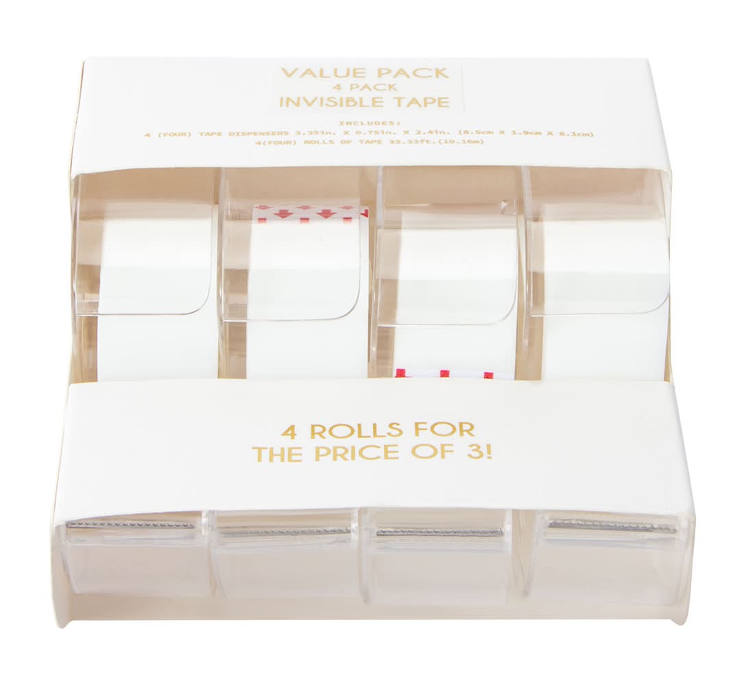 Invisible Tape Value 4-Pack