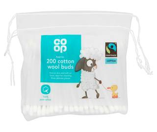 Co-op Fairtrade 200 Cotton Wool Buds