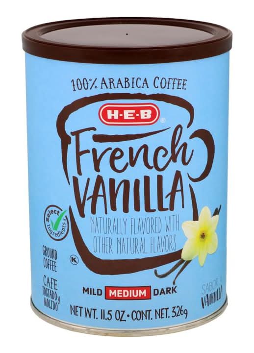 H-E-B · Café sabor vainilla francesa (326 g)