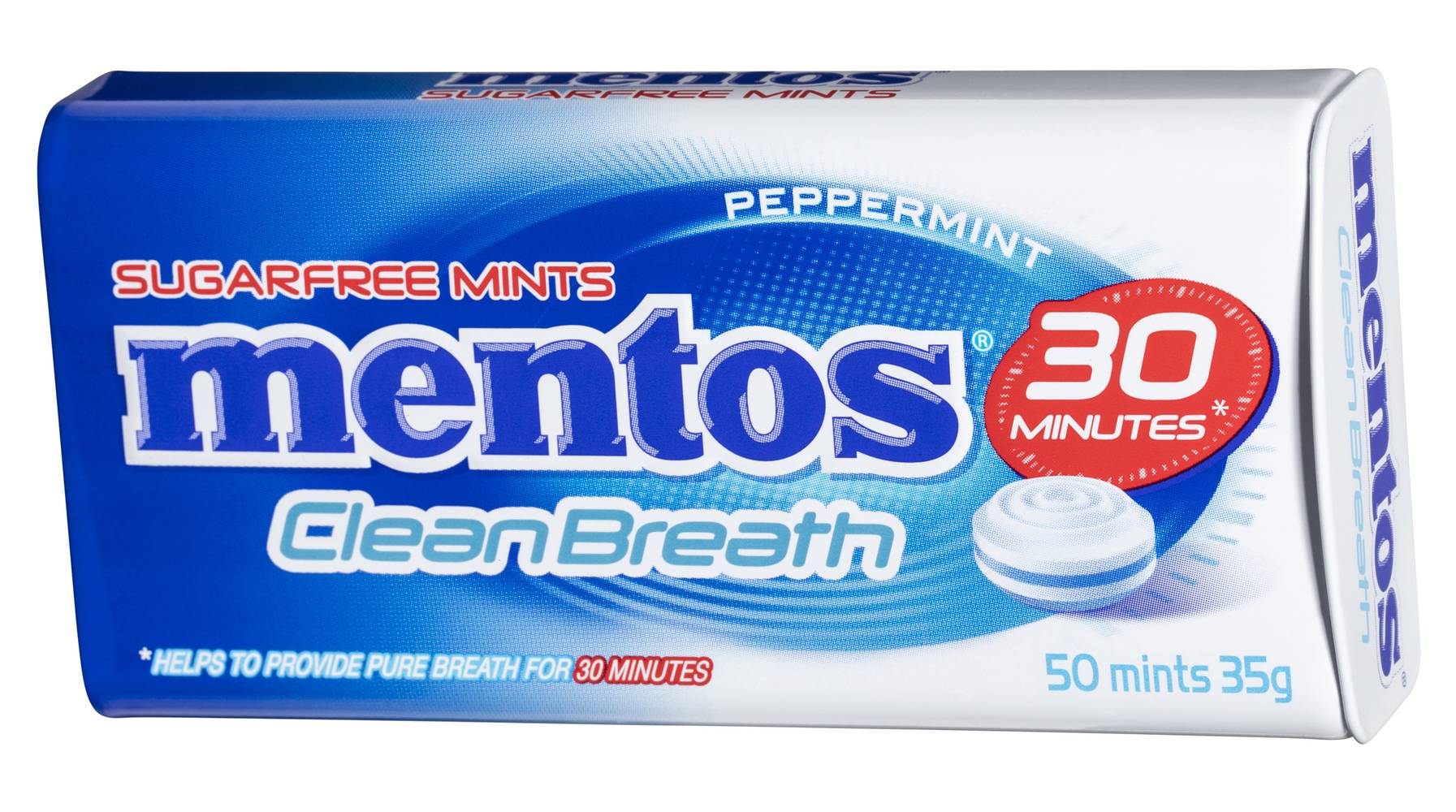 Mentos Clean Breath Mints, Peppermint (35g, 50 pack)