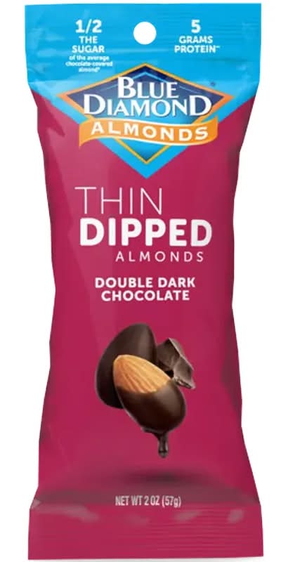 Blue Diamond Almonds Thin Dipped Double Dark Chocolate