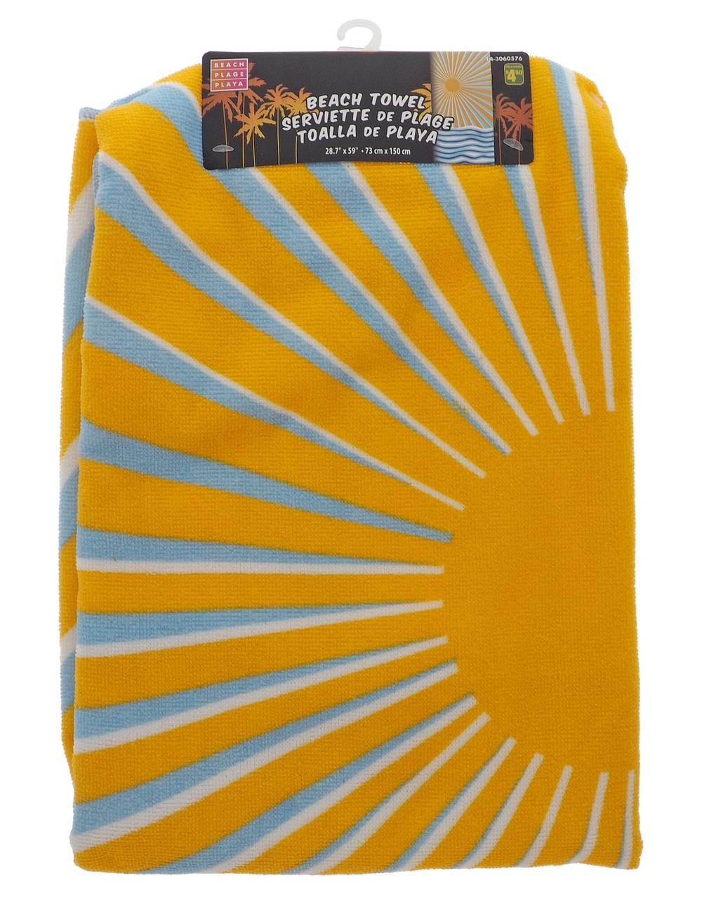 Zatoumnr Double-Sided Printed Polyester Beach Towel, 28.7x59 in