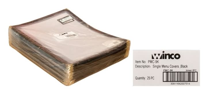 Winco Menu Cover 9.38X14.88 Plastic (200 units)