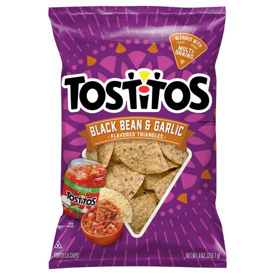 Tostitos Triangles Chips (black bean-garlic)