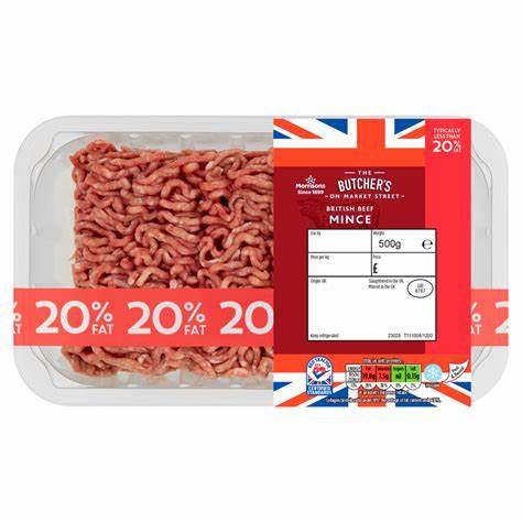 Morrisons 20% British Beef Mince