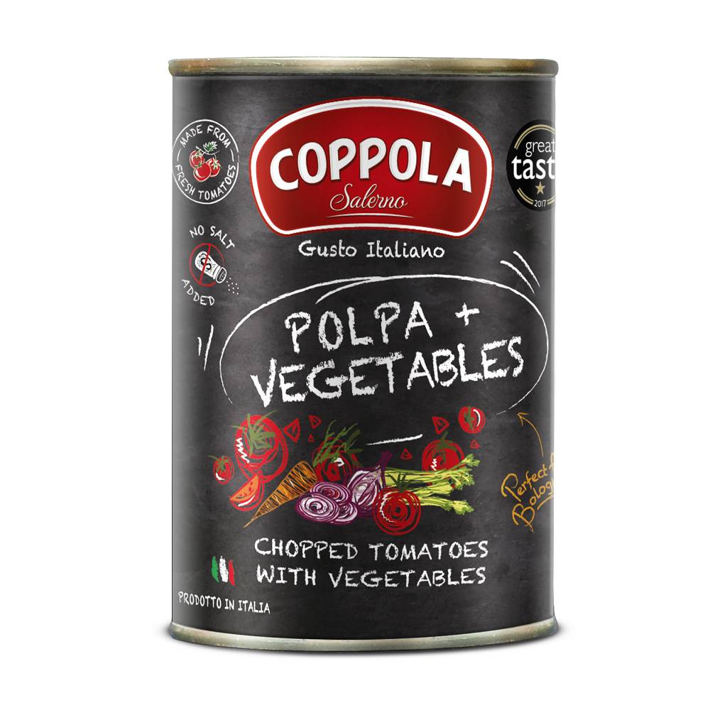Coppola 綜合蔬菜切丁番茄基底醬(無鹽) 400g <400g克 x 1 x 1CAN罐>