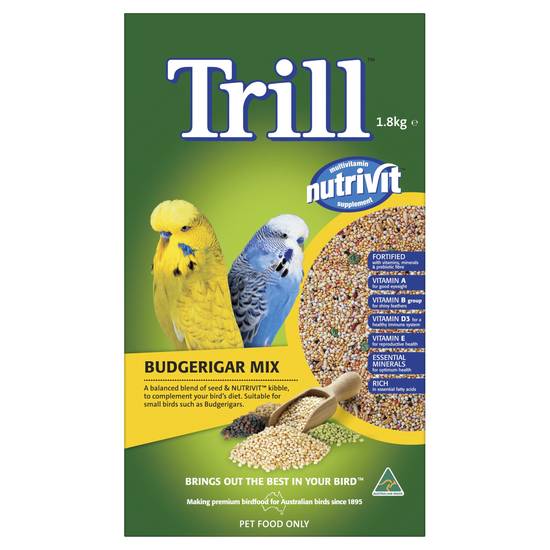 Trill Nutrivit Budgerigar Mix 1.8kg