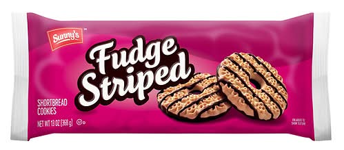 Sunny's Fudge Striped Shortbread Cookies (13 oz)