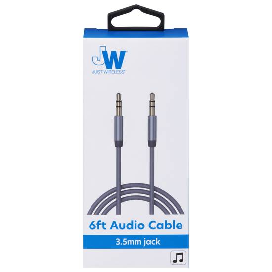 Just Wireless Audio Cable 3.5 mm Jack 6 Feet