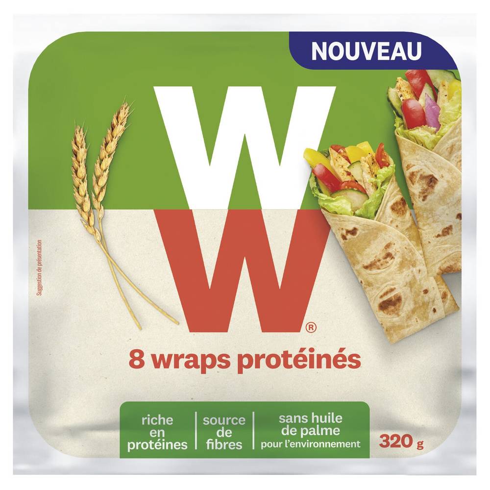 Weight Watchers - Wraps blé protéiné (8 pièces)